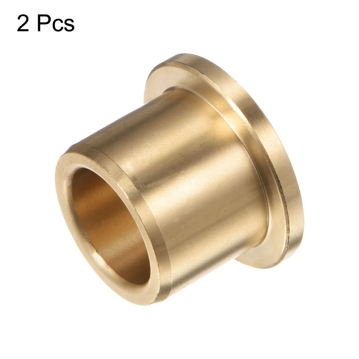 QUARKZMAN 2uds Brida Cojinete Manguito 16mm Interior Diámetro 22mm OD 20mm Longitud 3mm Brida Grosor Bronce Buje Autolubricantes Bujes Manguito para Industriales Equipos