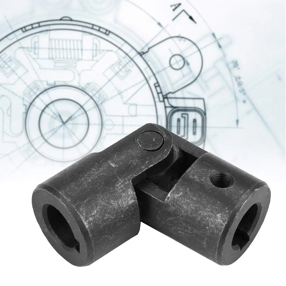 Acoplamiento universal para motor con eje de 14 mm y diámetro exterior de 28 mm juntas cardán metálicas giratorias conectores de transmisión para motores eléctricos y sistemas mecánicos