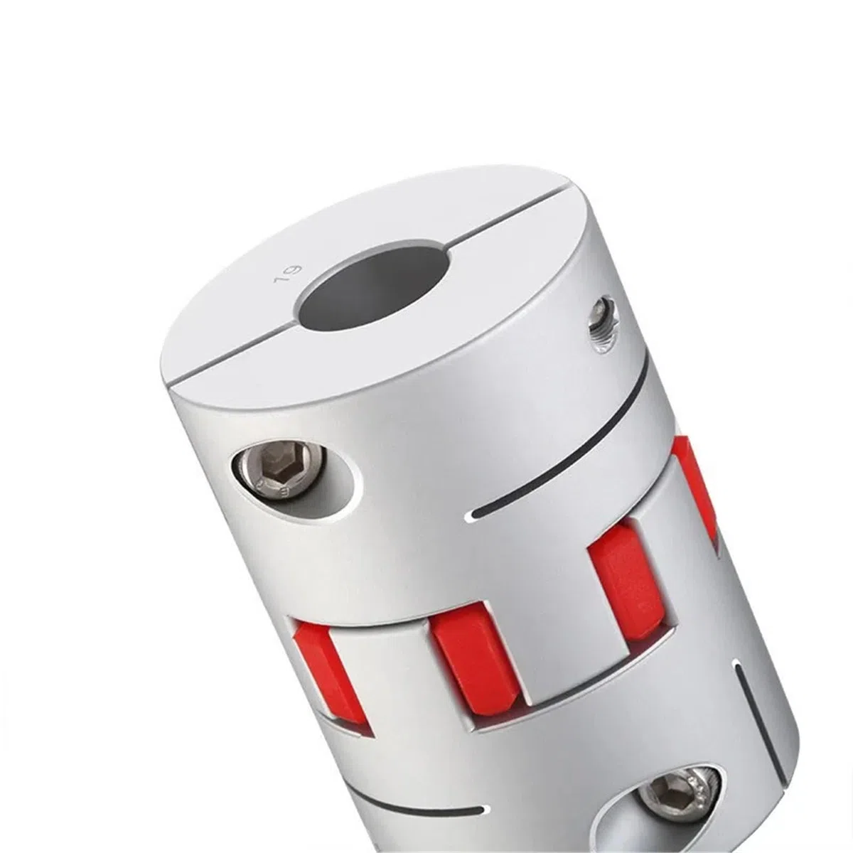 Acoplamiento de ciruela for eje de motor D40L50mm, acoplador de alto par, elástico y flexible, 6/8/9/10/12/16/17/18-24 mm, 1 unidad(12X12.7)