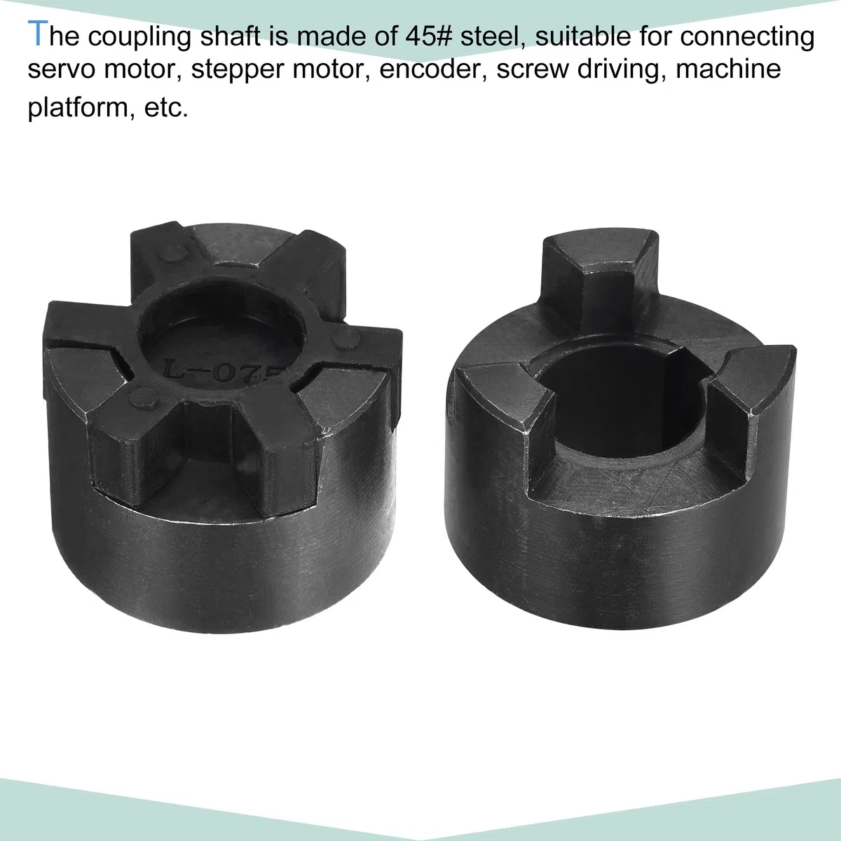 sourcing map Acoplamiento Flexible de Eje de 17mm a 20mm, Acoplador 51mm Longitud 44mm Diámetro, Conector de 45# Acero, Accesorios para Motor